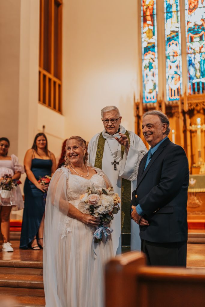 Elegant bride and groom in a timeless, magazine-worthy wedding portrait.
